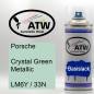 Preview: Porsche, Crystal Green Metallic, LM6Y / 33N: 400ml Sprühdose, von ATW Autoteile West.